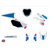 Kit Deco Moto Cross Label Suzuki 125 RM Blanc