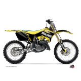 Kit Deco Moto Cross Predator Suzuki 125 RM Noir Jaune