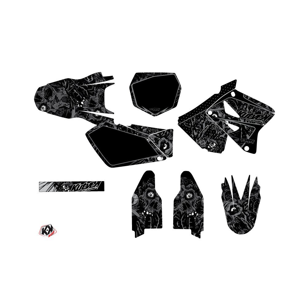 Kit Deco Moto Cross Zombies Dark Suzuki 125 RM Noir