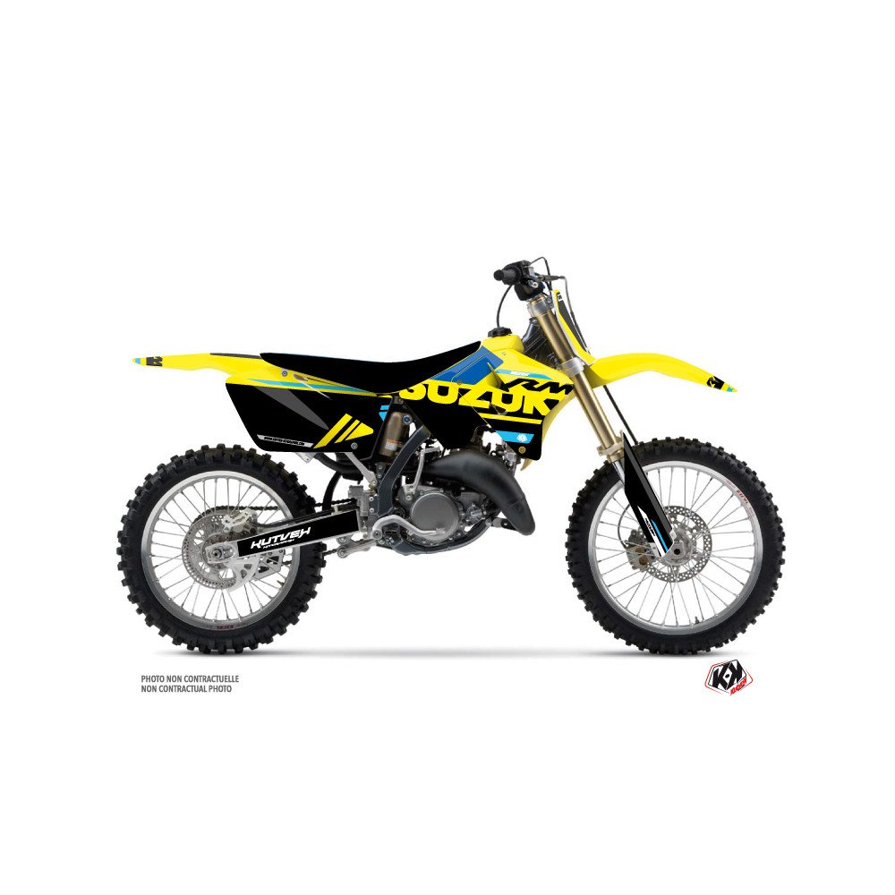 Kit Deco Moto Cross Grade Suzuki 125 RM Bleu