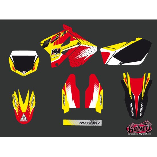 Kit Deco Moto Cross Pulsar Suzuki 125 RM Rouge