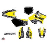 Kit Deco Moto Cross Predator Suzuki 125 RM Jaune
