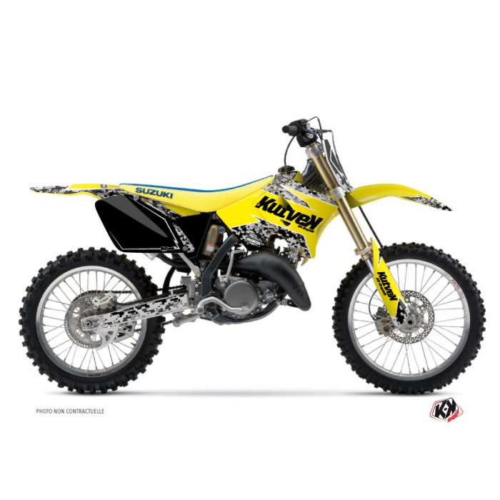 Kit Deco Moto Cross Predator Suzuki 125 RM Jaune