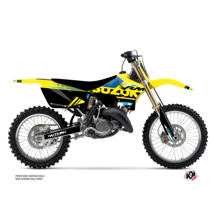 Kit Deco Moto Cross Grade Suzuki 125 RM Bleu