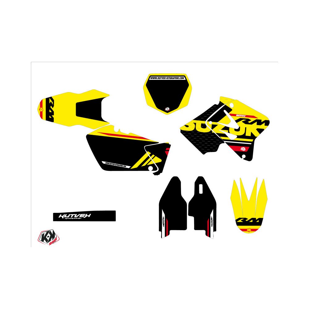 Kit Deco Moto Cross Grade Suzuki 125 RM Rouge