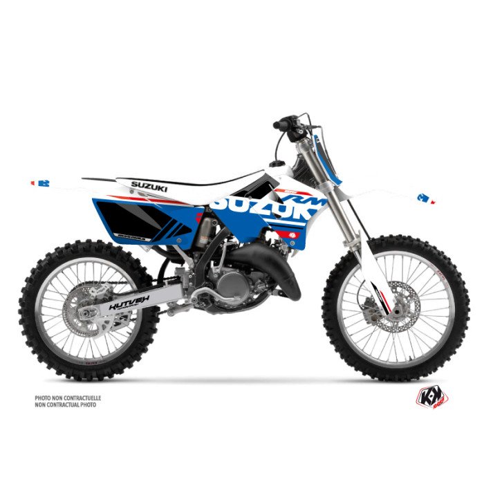 Kit Deco Moto Cross Grade Suzuki 125 RM Blanc