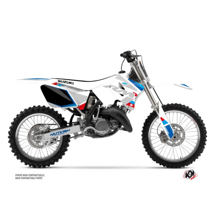 Kit Deco Moto Cross Label Suzuki 125 RM Blanc