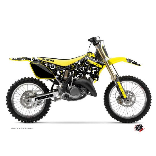 Kit Deco Moto Cross Freegun Eyed Suzuki 125 RM Jaune