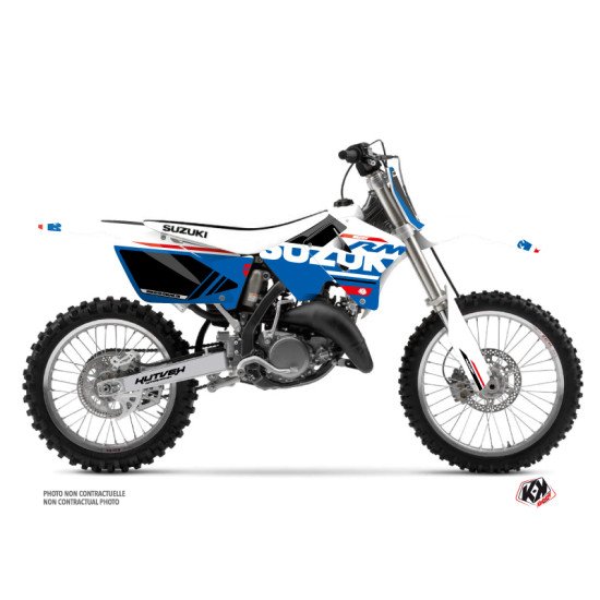 Kit Deco Moto Cross Grade Suzuki 125 RM Blanc