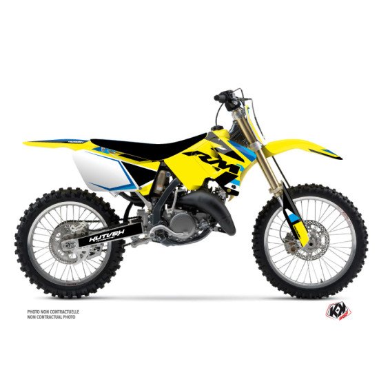 Kit Deco Moto Cross Label Suzuki 250 RM Bleu