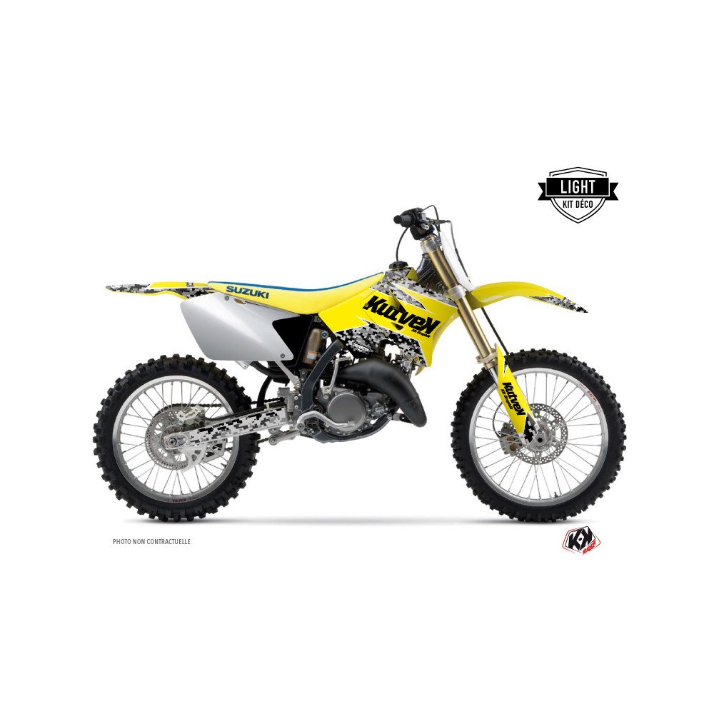 Kit Deco Moto Cross Predator Suzuki 250 RM Jaune LIGHT