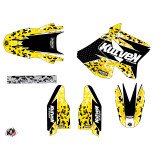 Kit Deco Moto Cross Predator Suzuki 250 RM Noir Jaune LIGHT