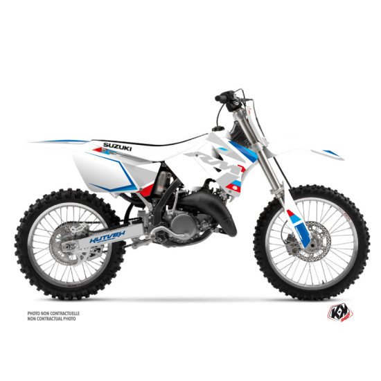 Kit Deco Moto Cross Label Suzuki 250 RM Blanc