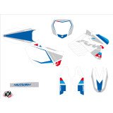 Kit Deco Moto Cross Label Suzuki 250 RM Blanc