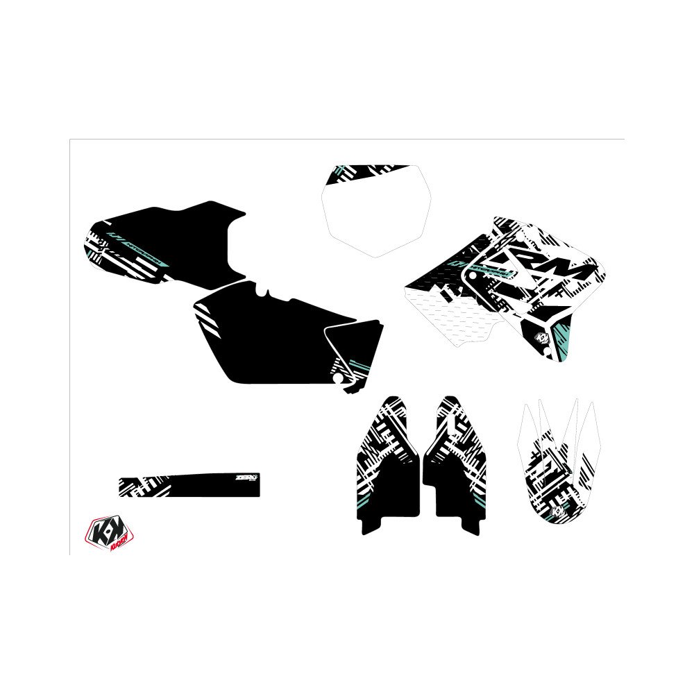 Kit Deco Moto Cross Zero Suzuki 250 RM Turquoise