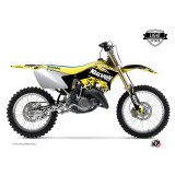 Kit Deco Moto Cross Predator Suzuki 250 RM Noir Jaune LIGHT