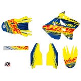 Kit Deco Moto Cross Eraser Suzuki 250 RM Bleu Jaune LIGHT