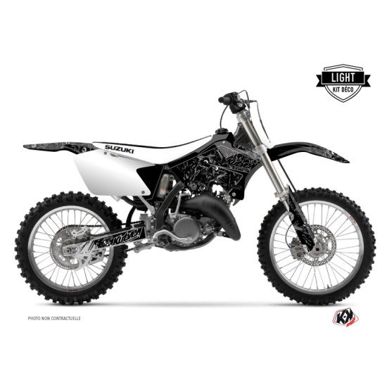 Kit Deco Moto Cross Zombies Dark Suzuki 250 RM Noir LIGHT
