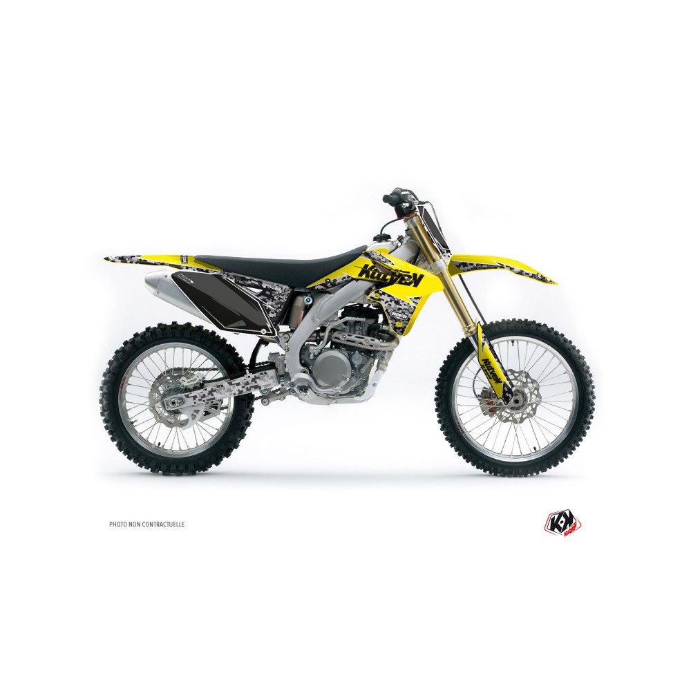 Kit Deco Moto Cross Predator Suzuki 250 RMZ Jaune