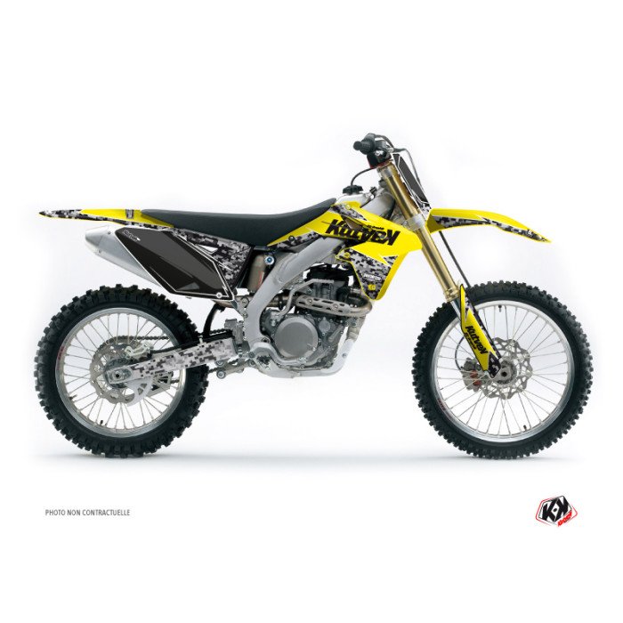Kit Deco Moto Cross Predator Suzuki 250 RMZ Jaune