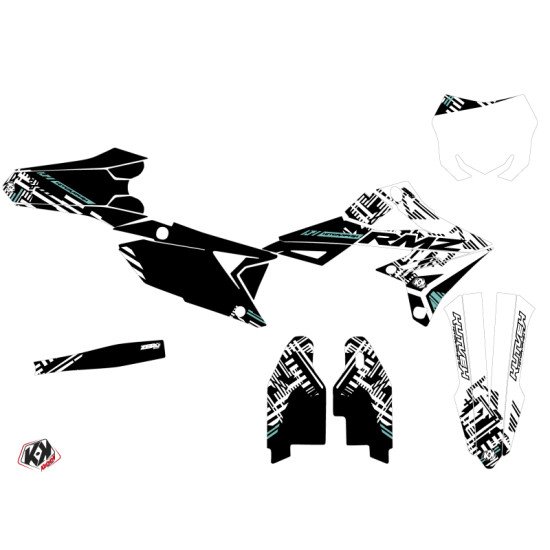 Kit Deco Moto Cross Zero Suzuki 250 RMZ Turquoise