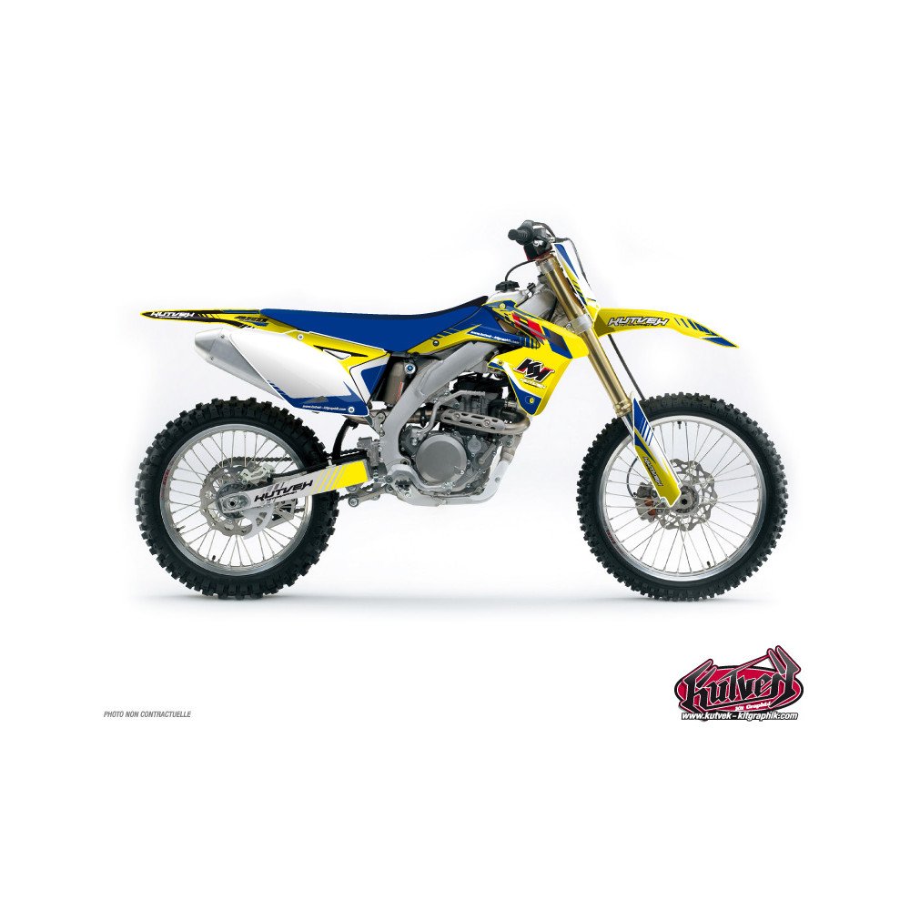 Kit Deco Moto Cross Pulsar Suzuki 250 RMZ Bleu