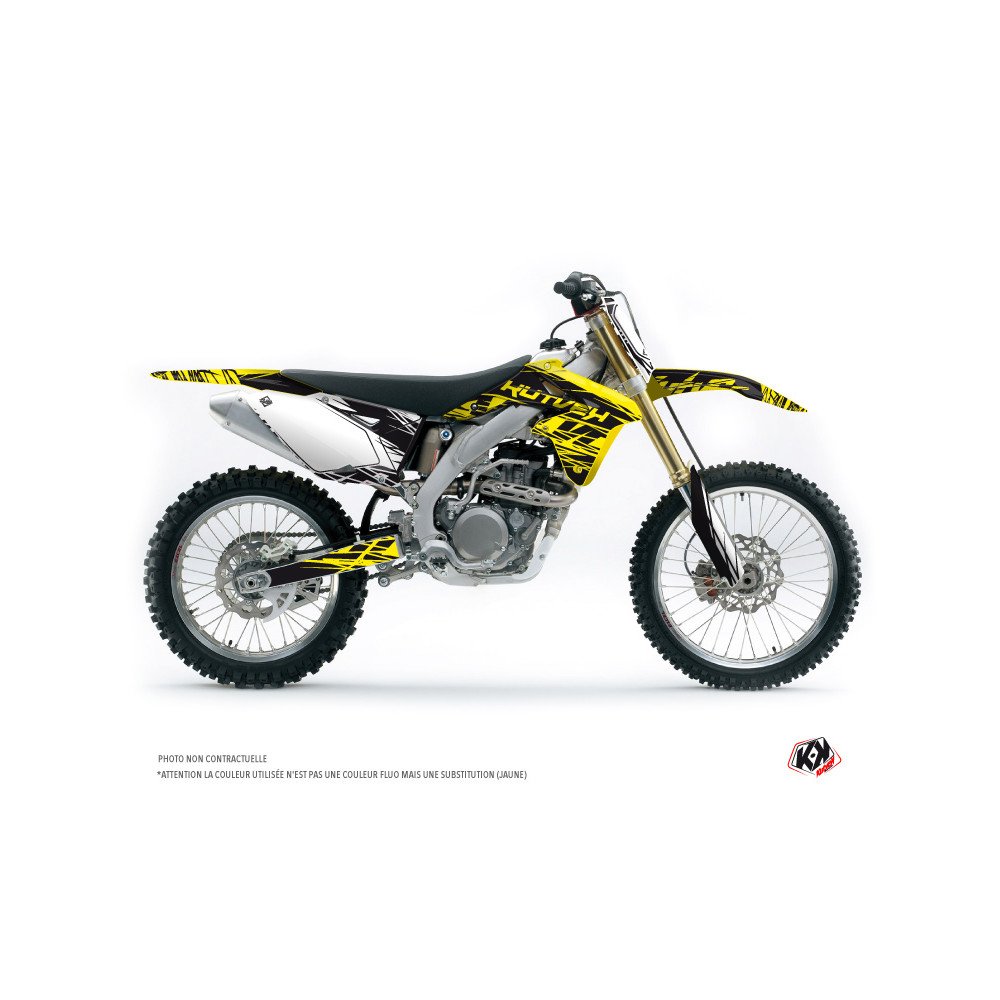 Kit Deco Moto Cross Eraser Fluo Suzuki 250 RMZ Jaune