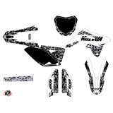 Kit Deco Moto Cross Predator Suzuki 250 RMZ Blanc