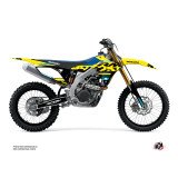 Kit Deco Moto Cross Grade Suzuki 450 RMZ Bleu