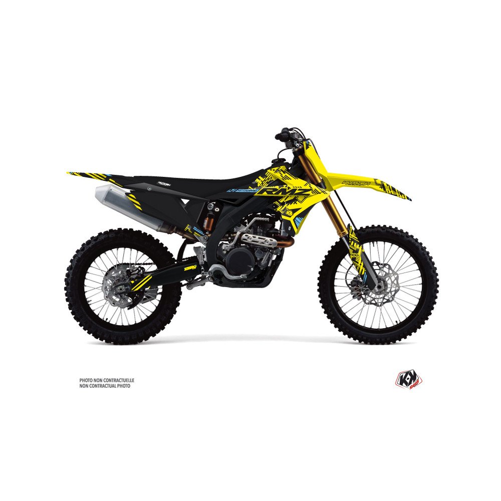 Kit Deco Moto Cross Zero Suzuki 450 RMZ Jaune
