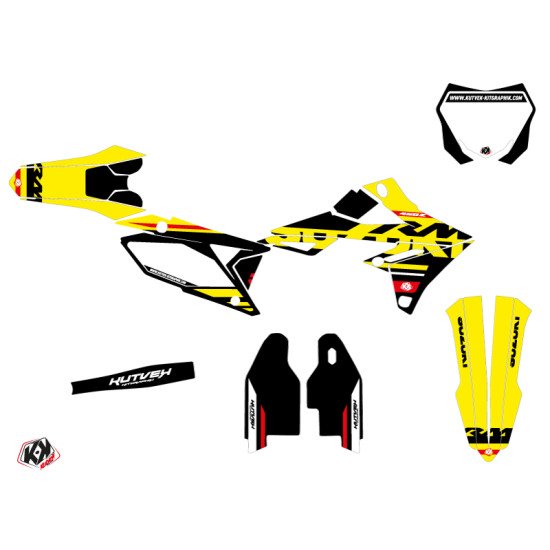 Kit Deco Moto Cross Grade Suzuki 450 RMZ Rouge
