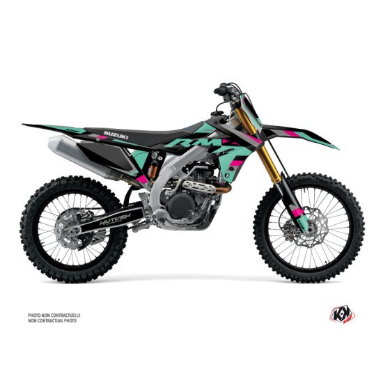 Kit Deco Moto Cross Label Suzuki 450 RMZ Turquoise
