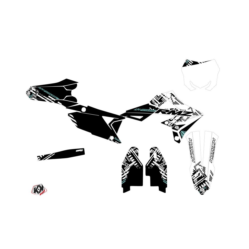 Kit Deco Moto Cross Zero Suzuki 450 RMZ Turquoise