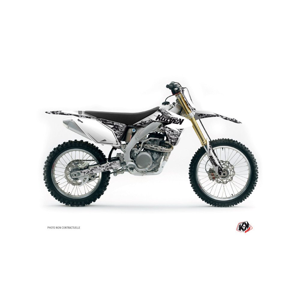 Kit Deco Moto Cross Predator Suzuki 450 RMZ Blanc