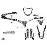 Kit Deco Moto Cross Predator Suzuki 450 RMZ Blanc