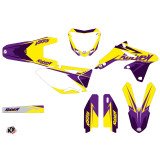 Kit Deco Moto Cross Stage Suzuki 450 RMZ Jaune Violet