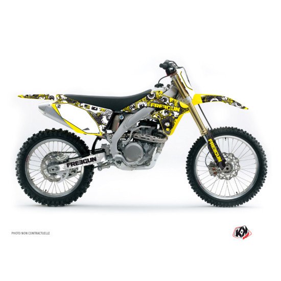 Kit Deco Moto Cross Freegun Eyed Suzuki 450 RMZ Jaune