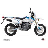 Kit Deco Moto Cross Label Suzuki DRZ 400 SM Blanc