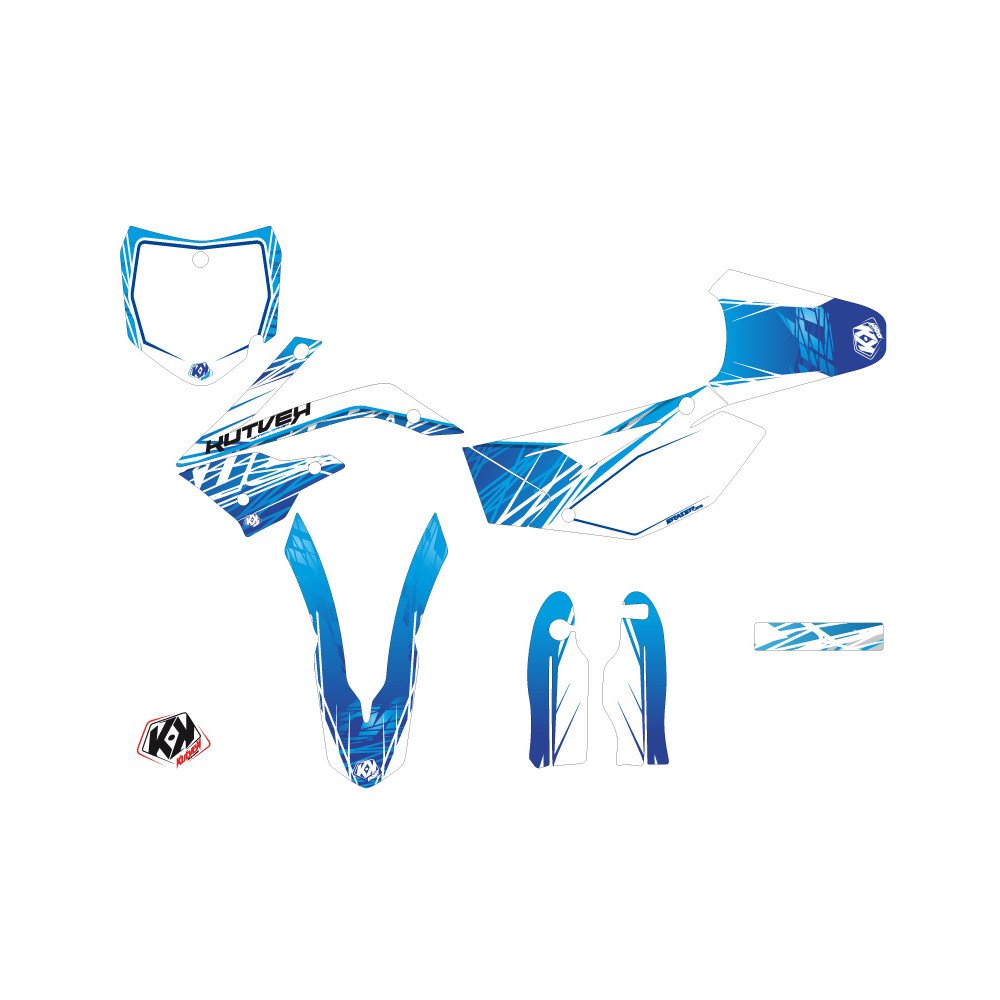 Kit Deco Moto Cross Eraser TM MX 85 Bleu