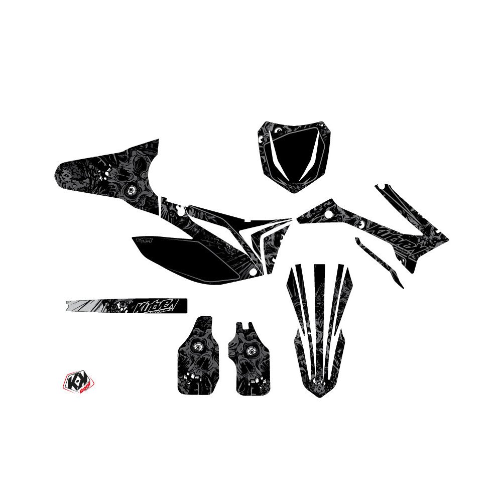 Kit Deco Moto Cross Zombies Dark TM MX 125 Noir