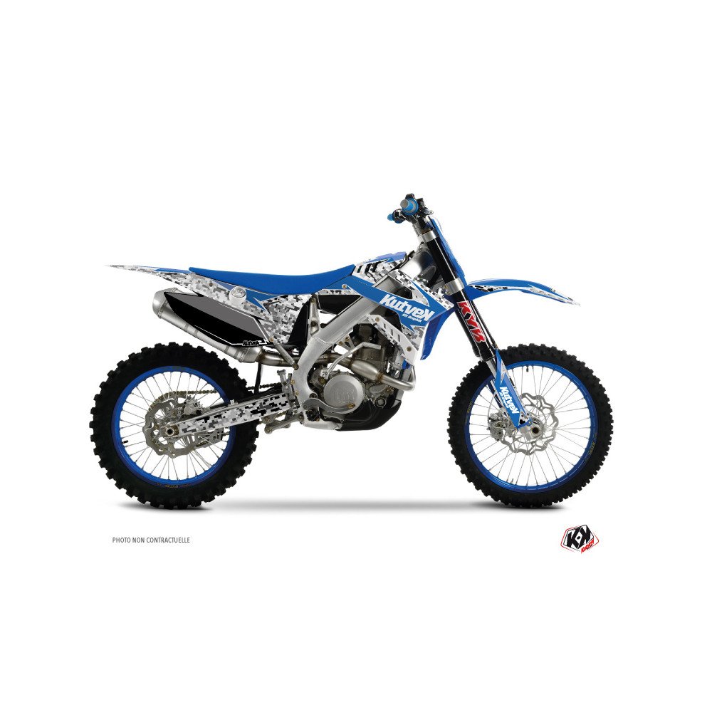 Kit Deco Moto Cross Predator TM MX 250 FI Bleu