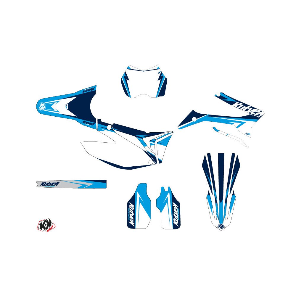 Kit Deco Moto Cross Stage TM EN 300 Bleu