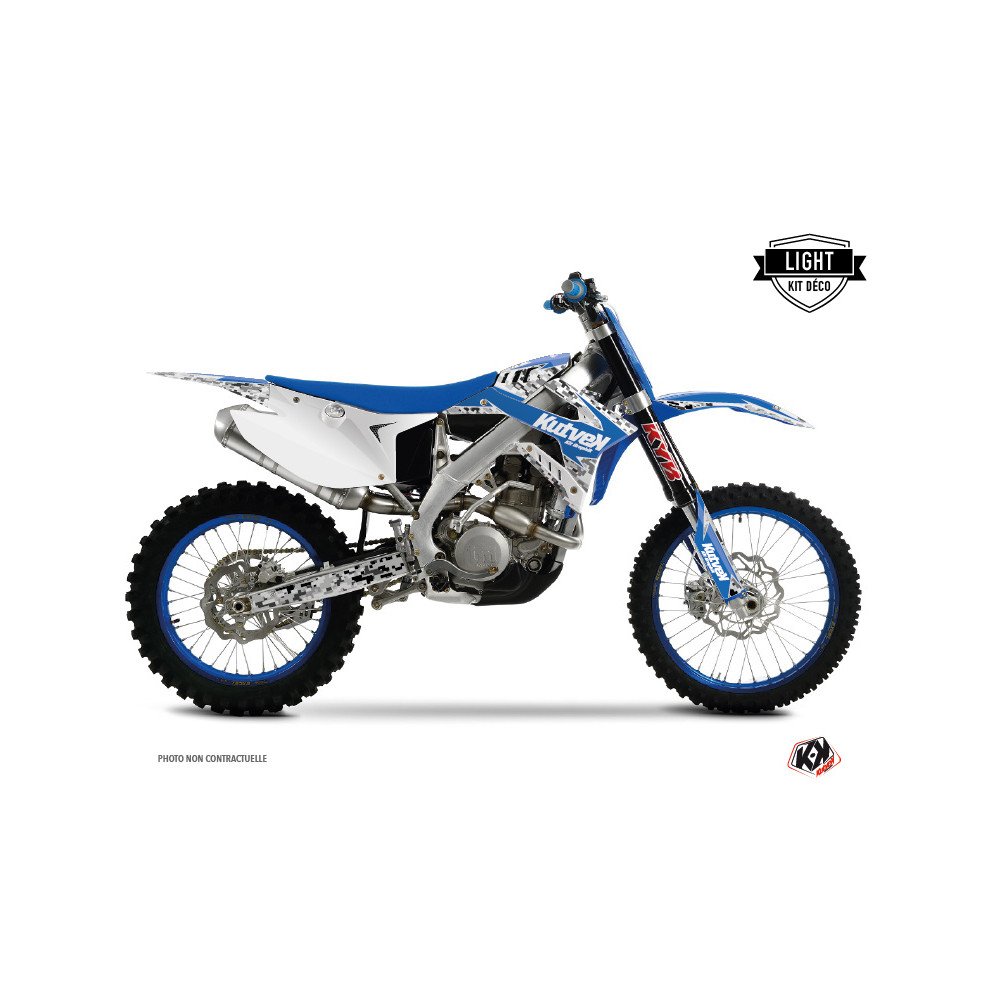 Kit Deco Moto Cross Predator TM EN 250 FI Bleu LIGHT