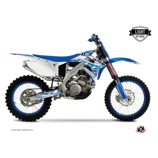 Kit Deco Moto Cross Eraser TM EN 250 FI Bleu LIGHT