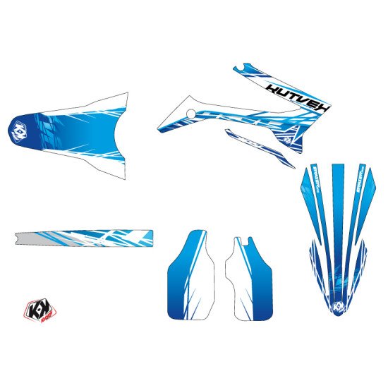 Kit Deco Moto Cross Eraser TM EN 250 FI Bleu LIGHT