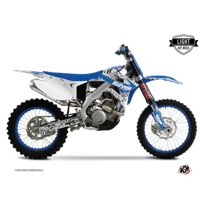 Kit Deco Moto Cross Predator TM EN 450 FI Bleu LIGHT