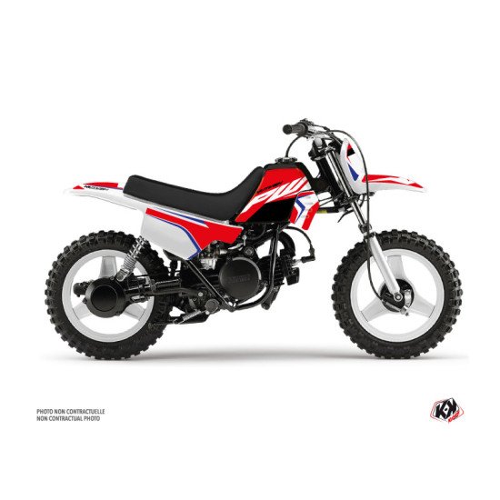 Kit Deco Moto Cross US STYLE Yamaha PW 50 Rouge