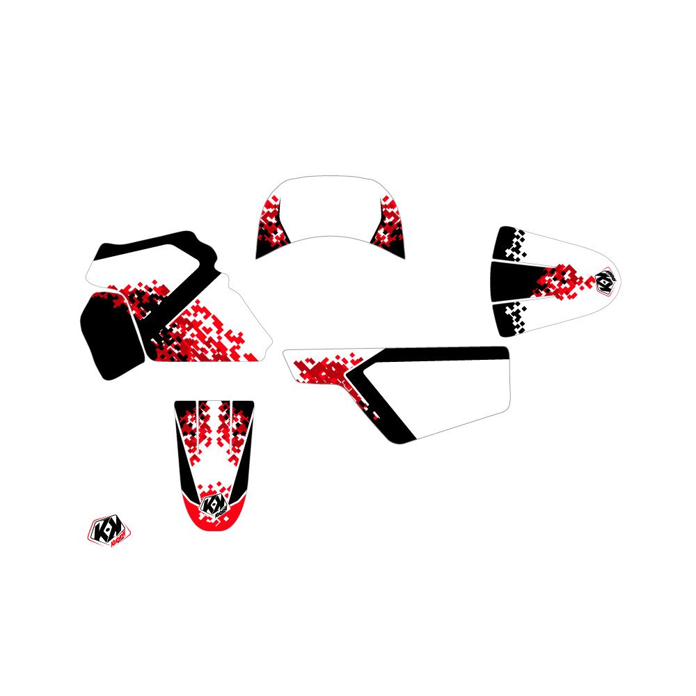 Kit Deco Moto Cross Hangtown Yamaha PW 50 Rouge