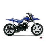 Kit Deco Moto Cross Stripe Yamaha PW 50 Bleu