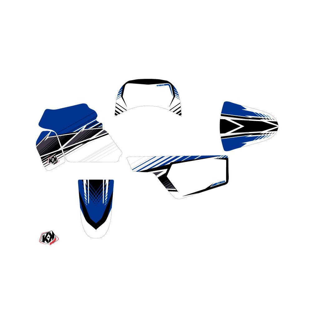 Kit Deco Moto Cross Stripe Yamaha PW 50 Bleu